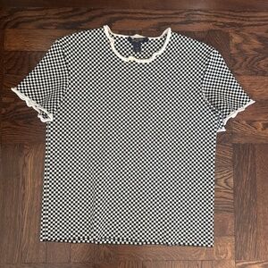 Louis Vuitton Checkered Print top